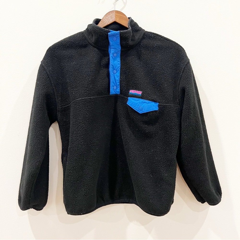 GAP Kids Arctic Fleece Reissue Pullover Sweatshirt T Snap Jacket 10 Outdoor Logo